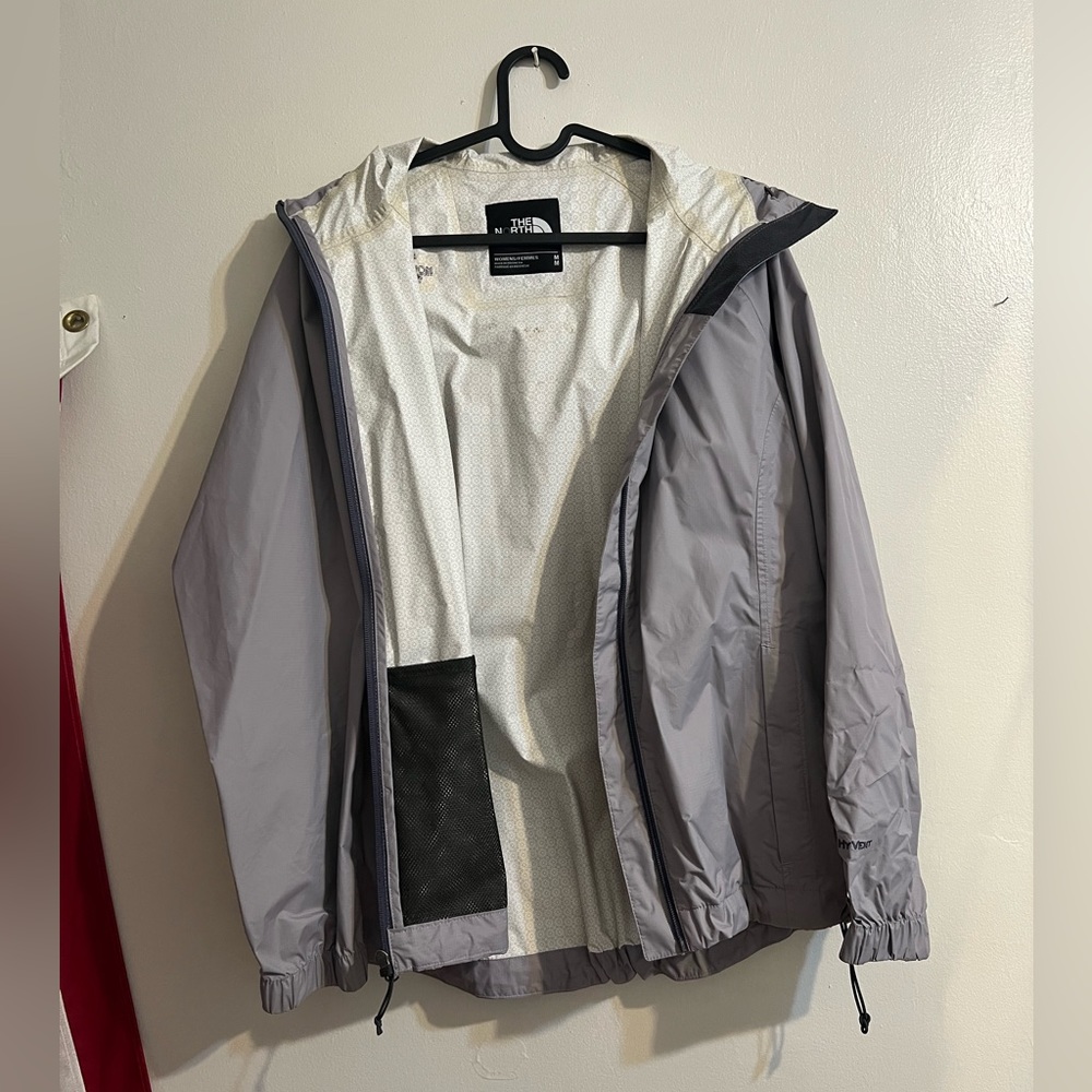 Women's purple North Face windbreaker